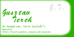 gusztav terch business card